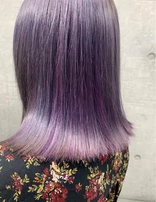 セミロング カラー THE./ブリーチ 透感カラー/髪質改善のヘアスタイル