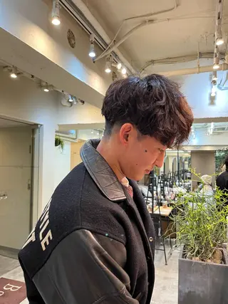 パーマ メンズ レイヤーカット🦢 sayaのヘアスタイル