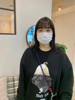 ミディアム カラー Door代官山所属・詩織/パーマ /代官山のヘアスタイル