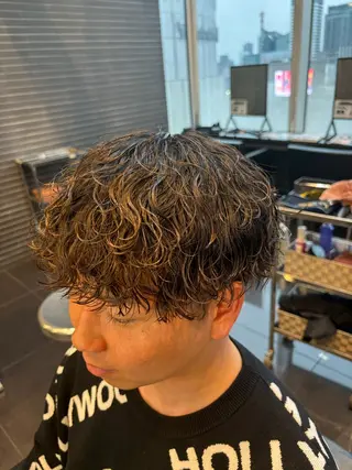 パーマ メンズ FURUSHO梅田所属・【メンズ限定】原 唯登のヘアスタイル