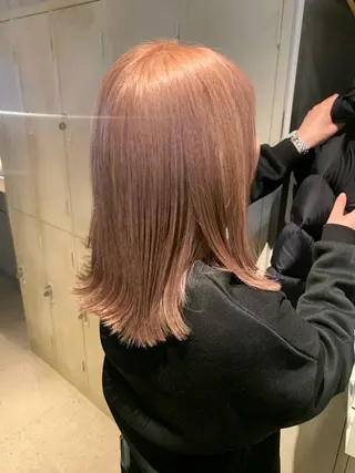 ミディアム カラー ブリーチ/アレンジ 天満/chihiroのヘアスタイル