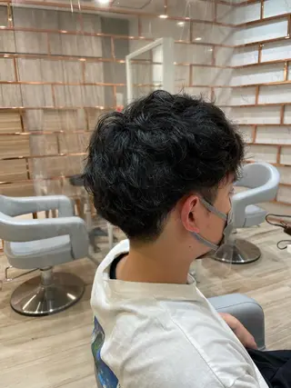 パーマ メンズ 神野 れなのヘアスタイル