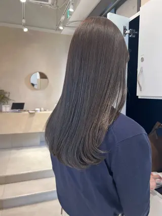 セミロング カラー 🎀やわらかカラー/ 艶カラー/よこやまのヘアスタイル