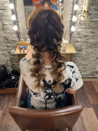 セミロング ヘアアレンジ hair make  Lucciのヘアスタイル