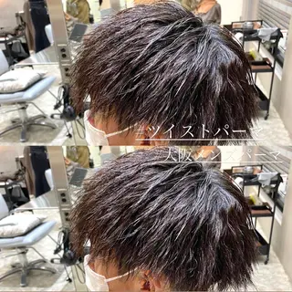 パーマ メンズ 心斎橋本町メンズ 美容師ユースケのヘアスタイル