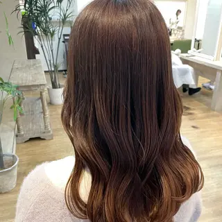 ミディアム ピンク・ラベンダー/ レイヤー/NANAのヘアスタイル