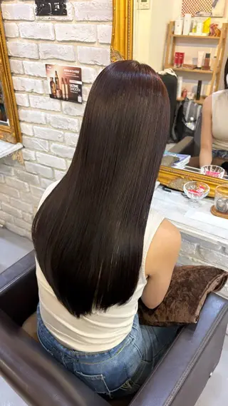 ロング カラー 🪞透明感ツヤ| 垢抜けモテ💖|華凜のヘアスタイル