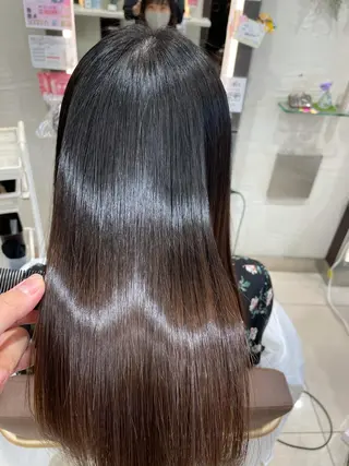 ロング パーマ 美髪×縮毛矯正 水上真由美😘のヘアスタイル