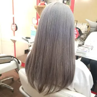 セミロング カラー 植田 /エクステ /ブリーチ/髪質改善のヘアスタイル