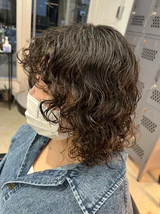 ミディアム パーマ オタク美容師💟 チバコナツのヘアスタイル