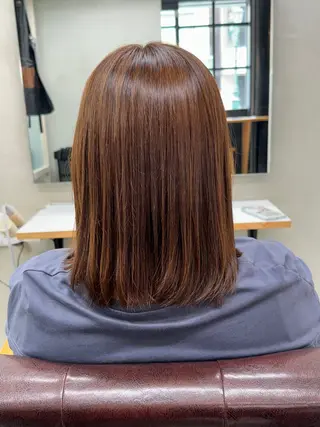 ミディアム 新宿 /髪質改善/ 縮毛矯正/ヒュウガのヘアスタイル