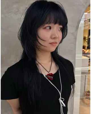 ロング デザインカット/ パーマ/nanaのヘアスタイル