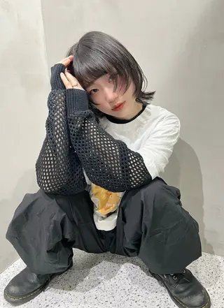 ショート 🐺立川のウルフ屋 さん🐺おかみ🐺のヘアスタイル