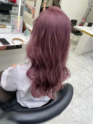 ロング カラー GOAT_茅ヶ崎 キシ サクラのヘアスタイル