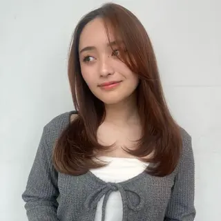 セミロング 韓国レイヤー/髪質 改善🎀ちなみのヘアスタイル