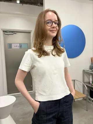 セミロング KEPKA ヤマグチ 天神 今泉のヘアスタイル