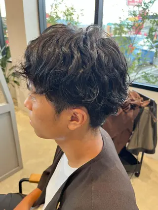 パーマ メンズ 斉藤 果音のヘアスタイル