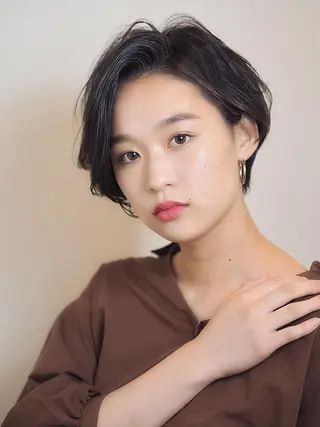ショート カラー ヘアアレンジ GLOSSY所属・坂本 直樹のヘアスタイル