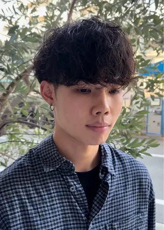 パーマ メンズ 年間2000名担当◎ パーマ職人/仲原佑樹のヘアスタイル