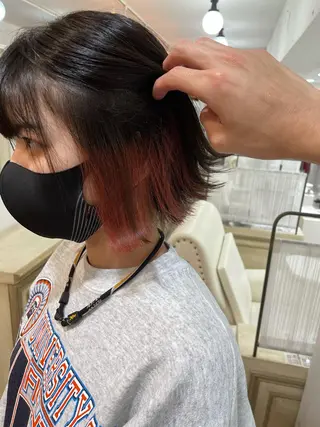 ショート カラー カラーが上手い 辻悠月のヘアスタイル