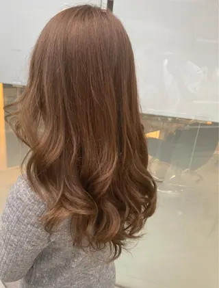セミロング カラー 奥野 貴哉のヘアスタイル