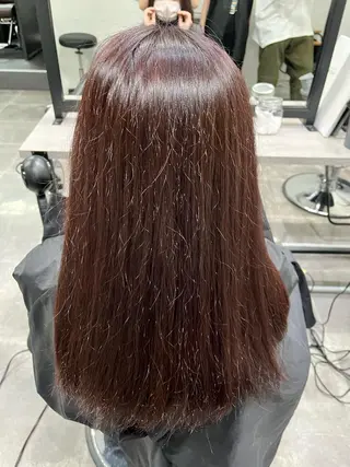 ロング カラー 無料カットモデル ユナのヘアスタイル