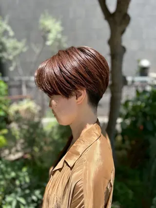 ショート カラー ︎︎☁ティセラ︎︎☁ 透明感カラー🩵のヘアスタイル