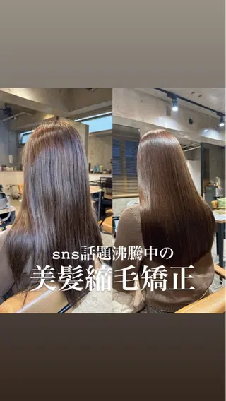 ロング La Bonheur hair parfait所属・谷本虎太郎　艶カラー 🌈髪質改善のヘアスタイル
