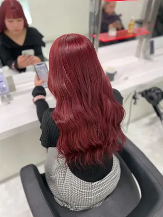 ロング カラー ハイトーン🤍ブロン ド🤍MISAKIのヘアスタイル