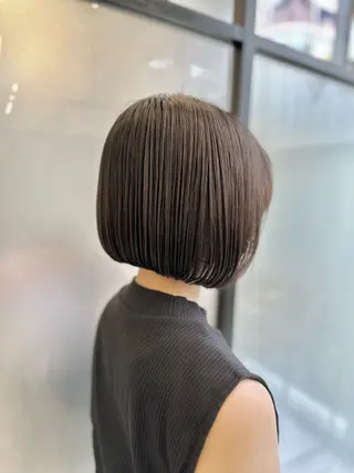 ショート SALOWIN心斎橋Suite店所属・ブリーチ毛にもできる 縮毛矯正|鷹司郎のヘアスタイル