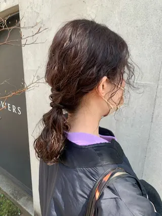 ミディアム パーマ Belle 銀座5丁目店所属・Maki /Jr.スタイリストのヘアスタイル