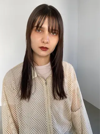 ミディアム カラー パーマ CEINE【セーヌ】 三軒茶屋のヘアスタイル