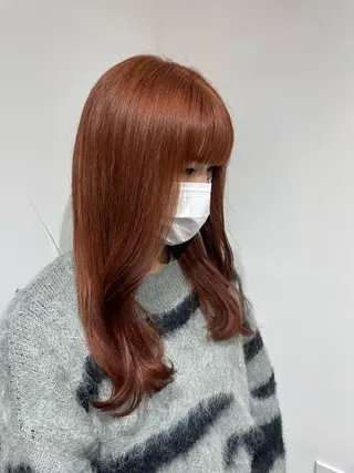 ロング カラー ヘアアレンジ 酸性縮毛矯正 梅田茶屋町 Juriのヘアスタイル