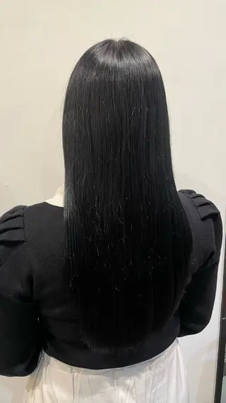 ロング 🎀ハイトーン/ 艶カラー/夕月🎀のヘアスタイル