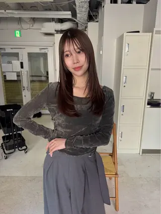 セミロング ニワ/レイヤーカット /透明感カラー💎のヘアスタイル