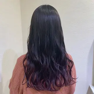 ロング カラー しながわ はるかのヘアスタイル