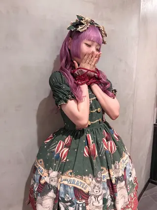 ロング カラー オタク特化🎀 顔まわり🎀ゆうなのヘアスタイル