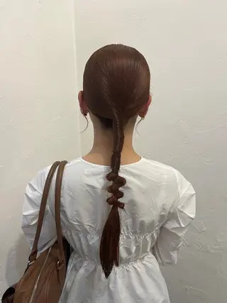 ロング ヘアアレンジ 吉岡 茉穂のヘアスタイル