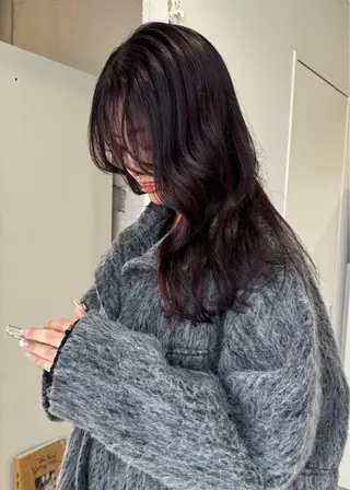 ロング カラー kakeru パーマ特化美容師のヘアスタイル