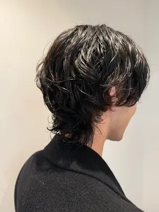 メンズ miwa/ボブパーマ /モードボブのヘアスタイル