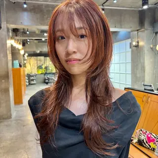 ロング カラー 【当日OK◉】レ イヤー/透明感カラーのヘアスタイル