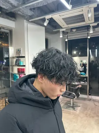 パーマ メンズ fifth天神メンズ パーマ特化／内山遥斗のヘアスタイル