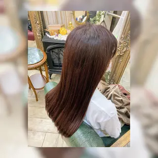 セミロング カラー 髪質改善/縮毛矯正 艶髪🔥高杉のヘアスタイル