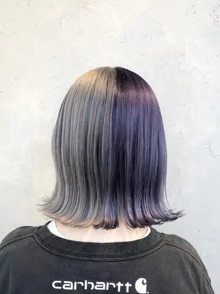 ショート カラー ヘアアレンジ ｲﾝﾅｰｶﾗｰ屋さん 🫧伊藤拓実のヘアスタイル