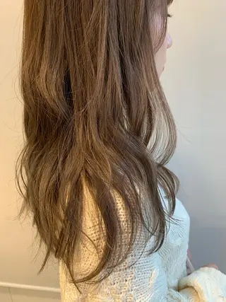 ロング カラー パーマ ヘアアレンジ 加藤 綾華のヘアスタイル