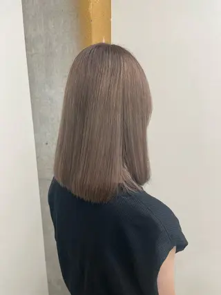 ミディアム カラー lift by mag所属・ユナ ナチュラル／透明感のヘアスタイル