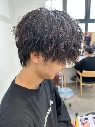 パーマ メンズ 当日予約⭕️ fifth渋谷太田のヘアスタイル