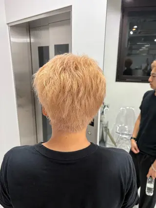 カラー メンズ 艶カラー♡ハイトーン Reinaのヘアスタイル