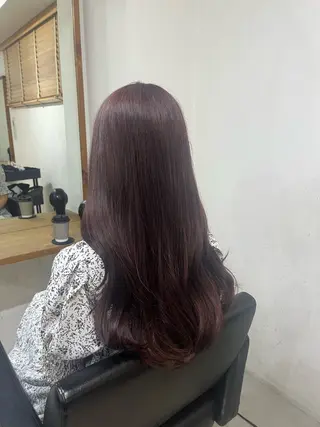 ロング カラー ✨🎨ブリーチなし 透明感カラー✨美友のヘアスタイル