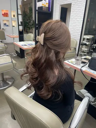 ロング 🍑まき/カット /髪質改善カラー🍑のヘアスタイル